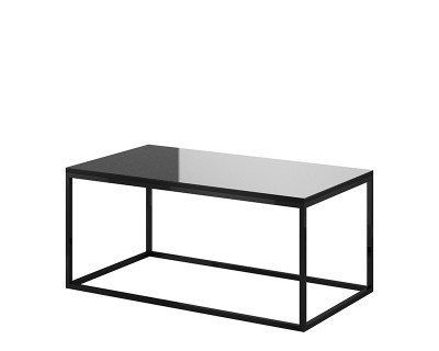 Russell dohányzóasztal fekete/fényes fekete