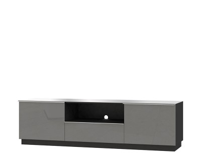 Russell TV állvány fekete/fényes szürke