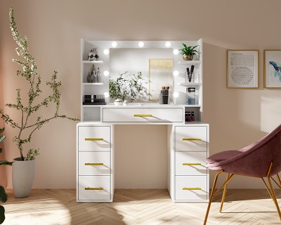 Broadway fésülködőasztal fehér