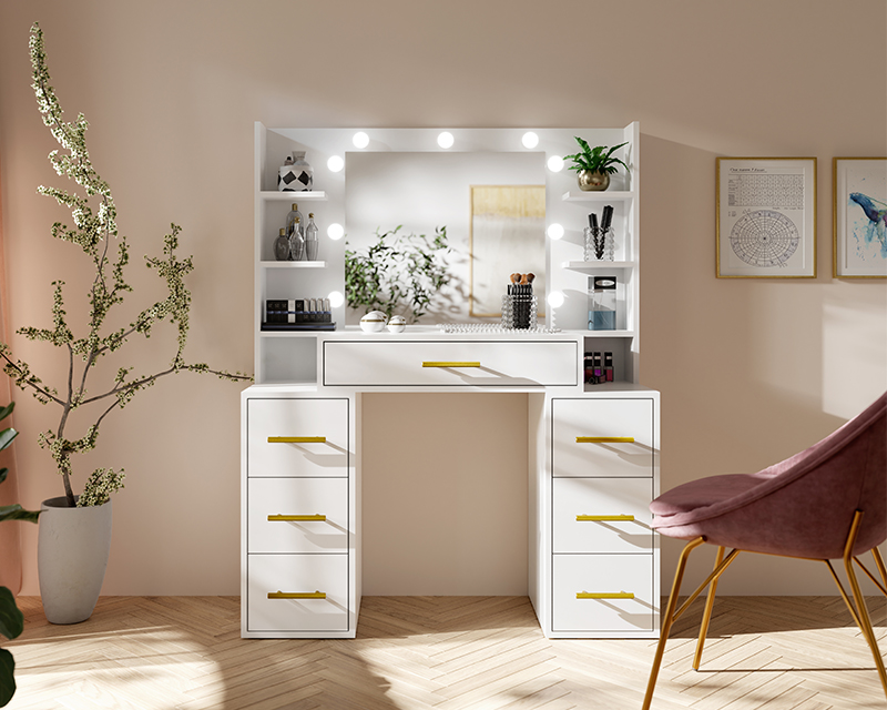 Broadway fésülködőasztal fehér