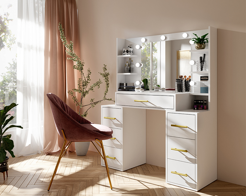 Broadway fésülködőasztal fehér