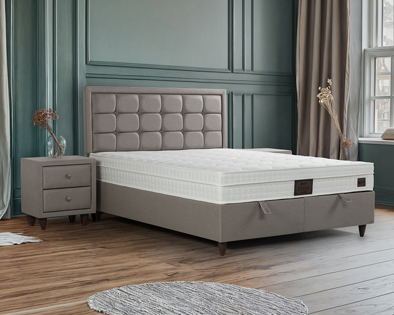 Diana boxspring ágy 120 szürke