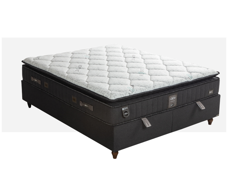 Genova boxspring ágy 160 antracit