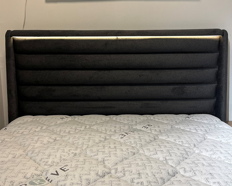 Genova boxspring ágy 160 antracit