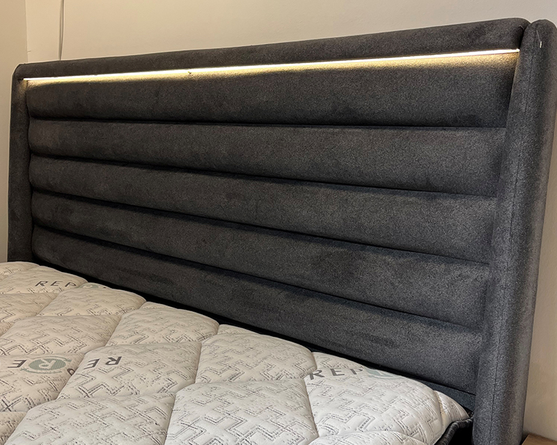 Genova boxspring ágy 160 antracit