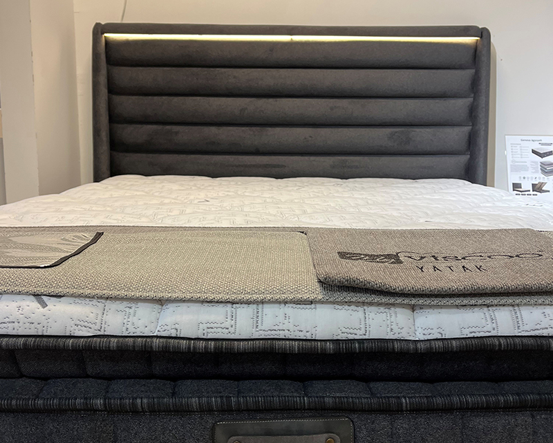 Genova boxspring ágy 160 antracit