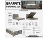 Graffite boxspring ágy 120