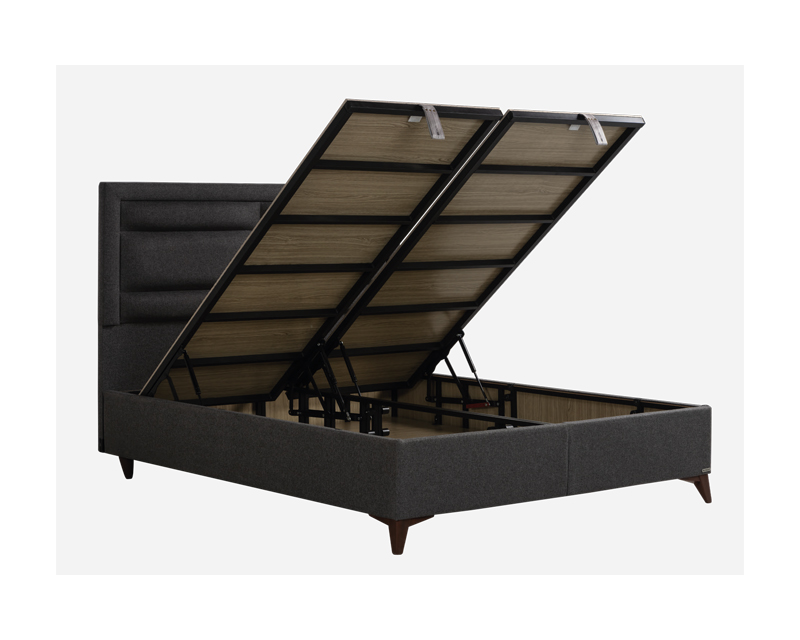 Hermes boxspring ágy 120 antracit