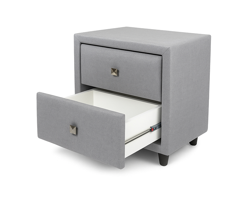 Flora éjjeliszekrény szürke