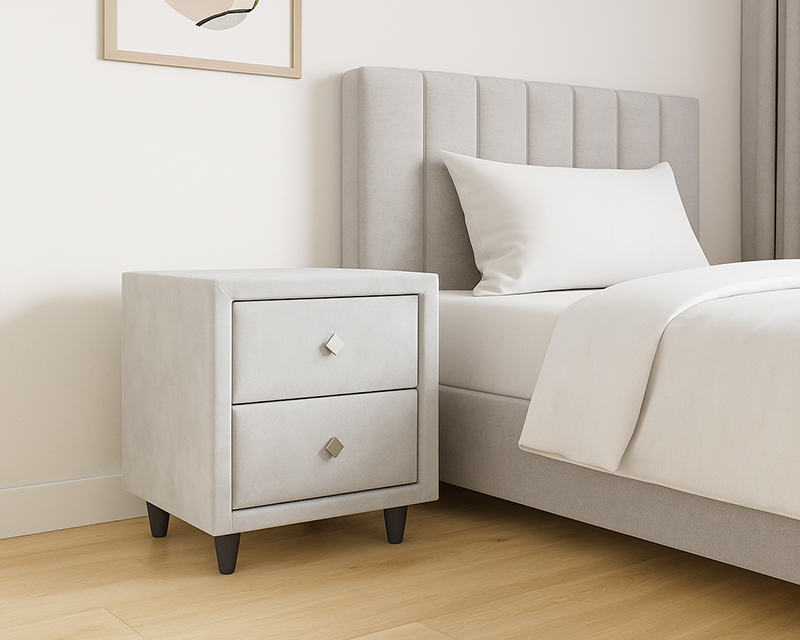 Olivia éjjeliszekrény bézs