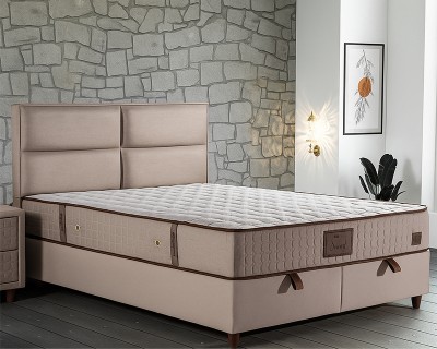 Sunset New boxspring ágy 140x200 krém