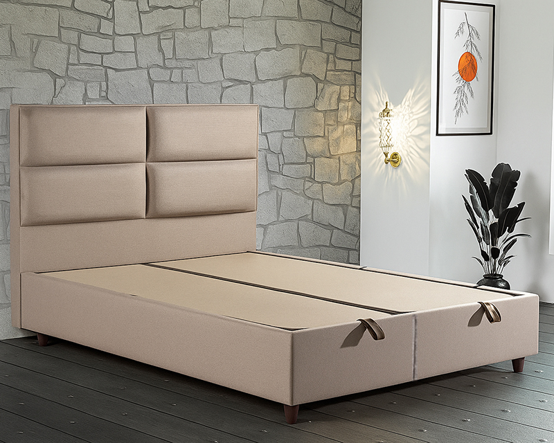 Sunset New boxspring ágy 140x200 krém