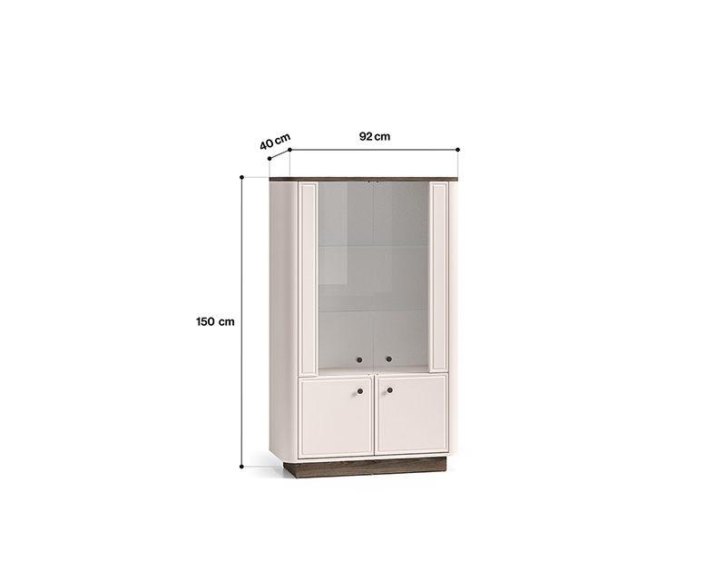 Milford széles vitrin