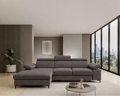 Dolce sarokgarnitúra jobbos sötét szürke