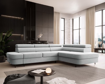 Pietro sarokgarnitúra balos szürke