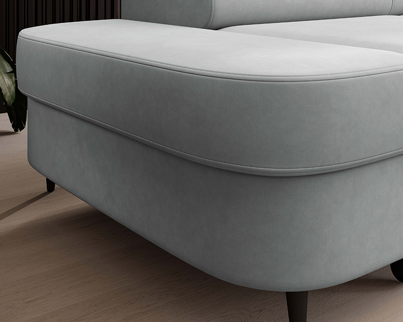 Pietro sarokgarnitúra balos szürke