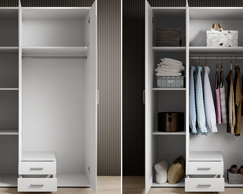 Carlo szekrény fehér