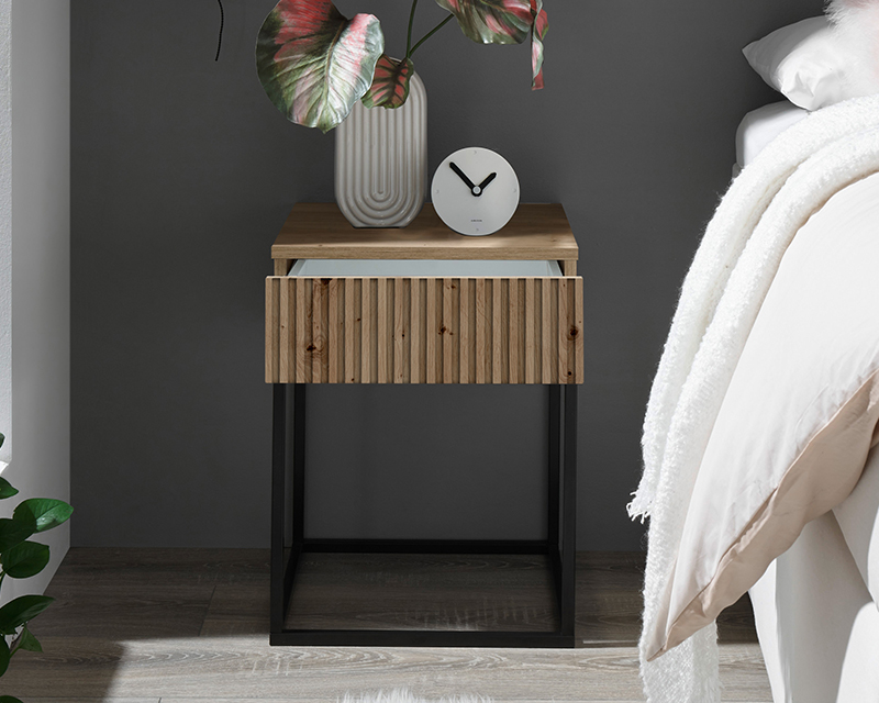 Mary éjjeliszekrény 1 fiókos artisan tölgy