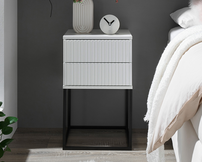 Mary éjjeliszekrény 2 fiókos fehér