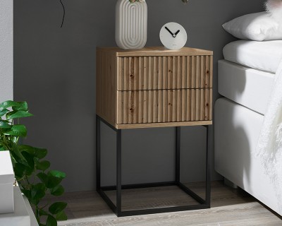 Mary éjjeliszekrény 2 fiókos artisan tölgy