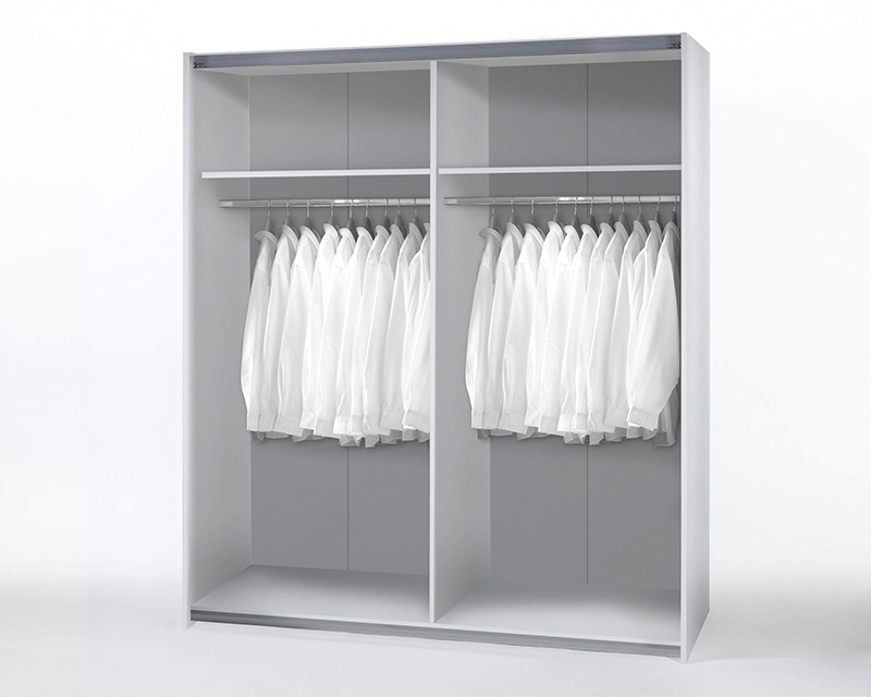 Messina tolóajtós szekrény fehér / sonoma