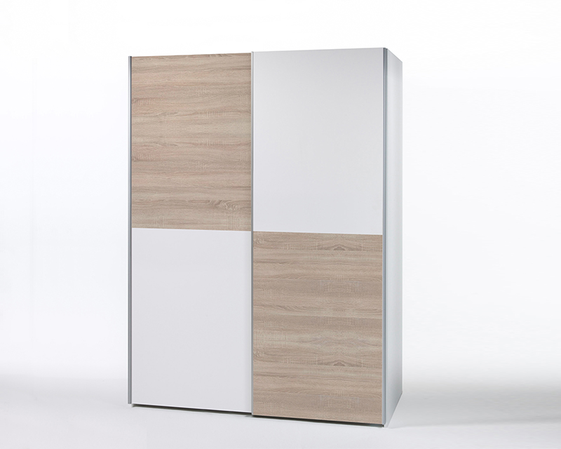 Messina tolóajtós szekrény fehér / sonoma