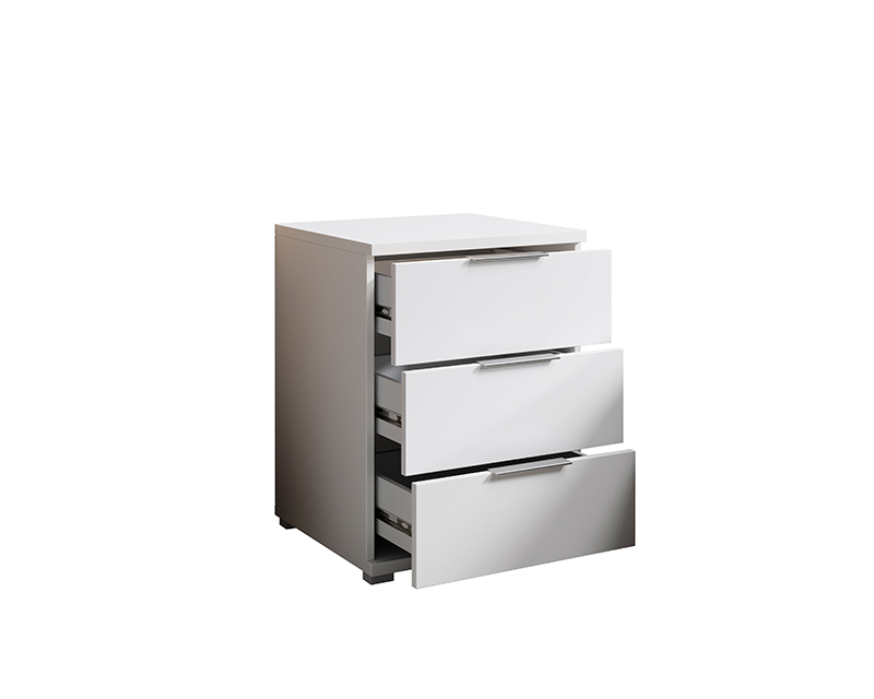 Smile éjjeliszekrény 3 fiókos fehér