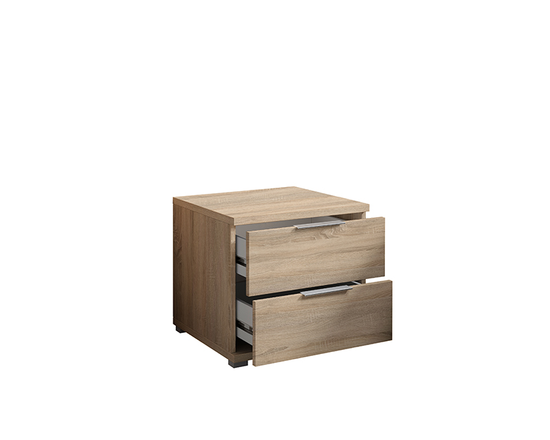 Smile éjjeliszekrény 2 fiókos sonoma tölgy