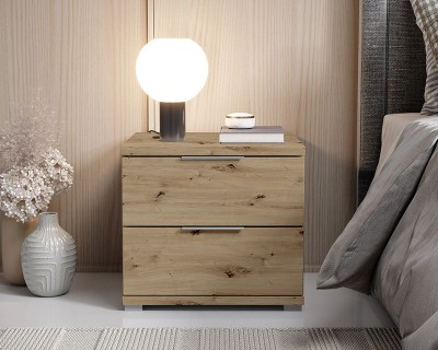 Smile éjjeliszekrény 2 fiókos artisan tölgy