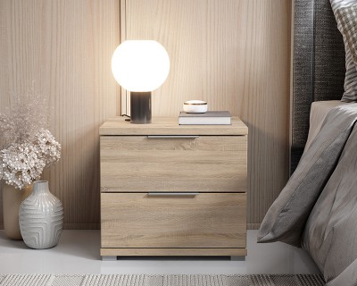 Smile éjjeliszekrény 2 fiókos sonoma tölgy