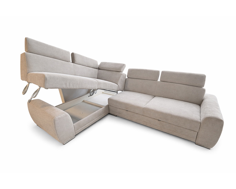 Monique sarokgarnitúra jobbos beige