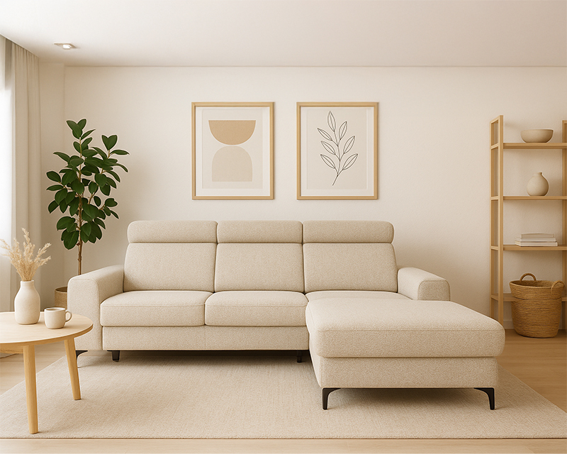 Noche sarokgarnitúra balos beige