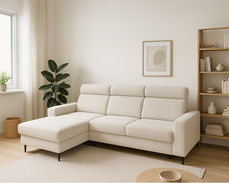 Noche sarokgarnitúra jobbos beige