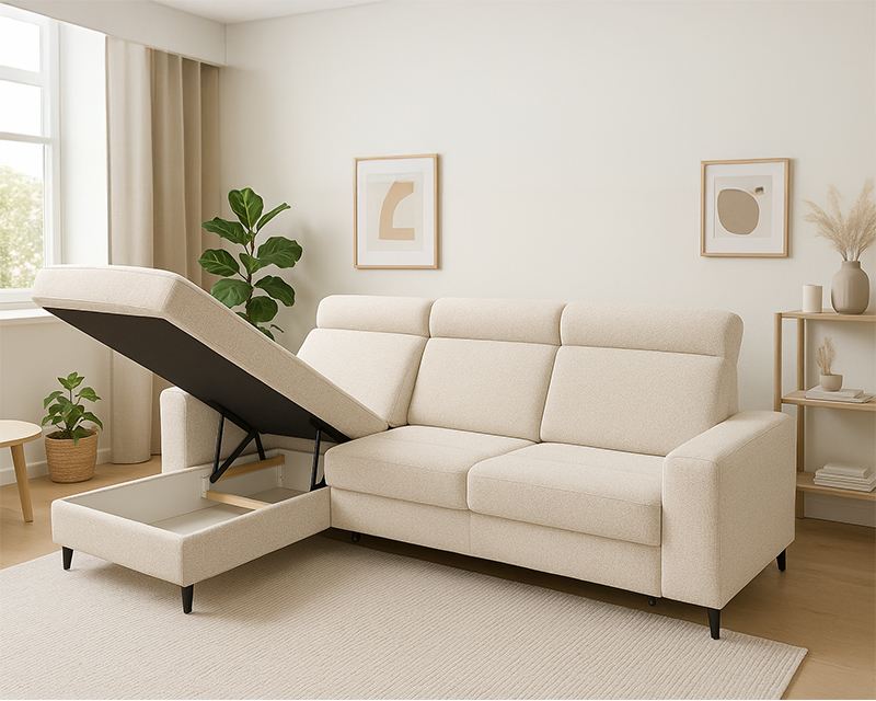 Noche sarokgarnitúra jobbos beige