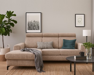 Noche sarokgarnitúra jobbos barna