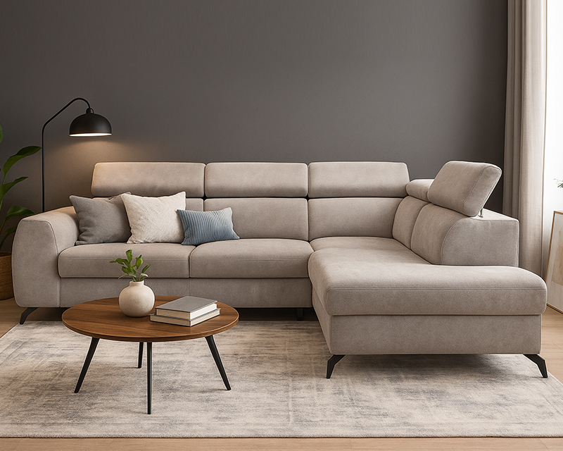 Style sarokgarnitúra balos beige