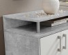 Drift komód beton/fehér