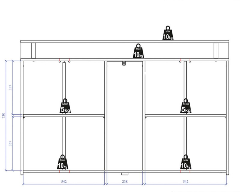 Drift komód artisan tölgy / kaschmir