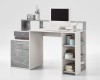 Bolton íróasztal fehér/beton