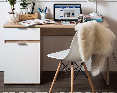 Jane íróasztal sonoma/fehér