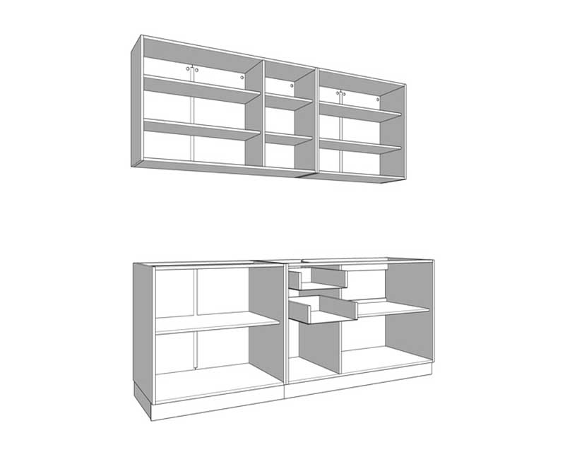 Theo konyhabútor 200 cm + munkalap