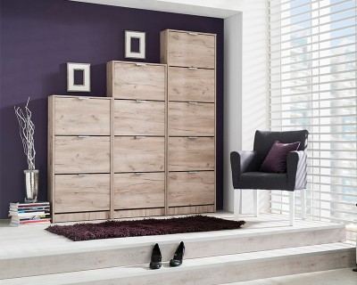 Eco cipősszekrények szürke tölgy színben