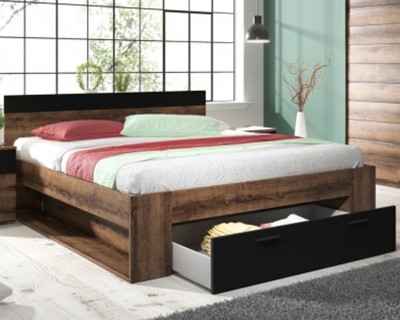 Kendy 180-as ágykeret öregtölgy/fekete