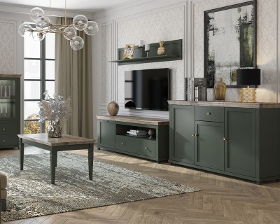 Caprice dohányzóasztal zöld