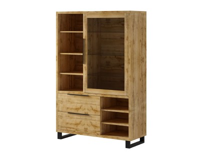 Dream 1A2F vitrines nyitott polcos szekrény