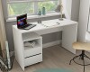 Bergamo íróasztal + konténer fehér