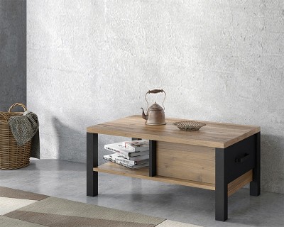 Penthouse dohányzóasztal appenzell fenyő