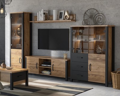 Penthouse nappali bútor appenzell fenyő