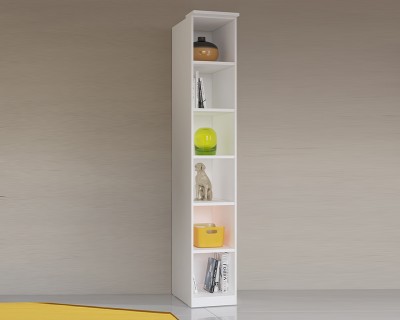 Future keskeny polcos szekrény fehér