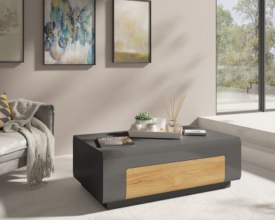 Sevilla dohányzóasztal anthrazit/grandson tölgy